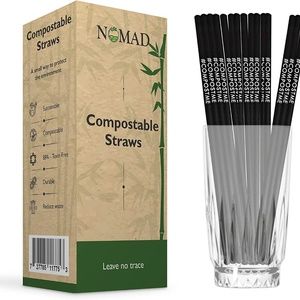 Compostable Drinking Straws, Disposable Straws Leave No Trace, Plant Based